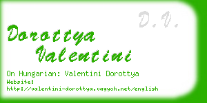 dorottya valentini business card